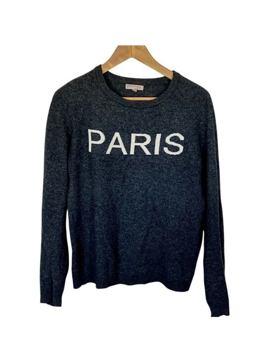 Philosphy Sweaters - Philosophy Cashmere Paris Sweater Womens L Gray 100% Cashmere French Girl